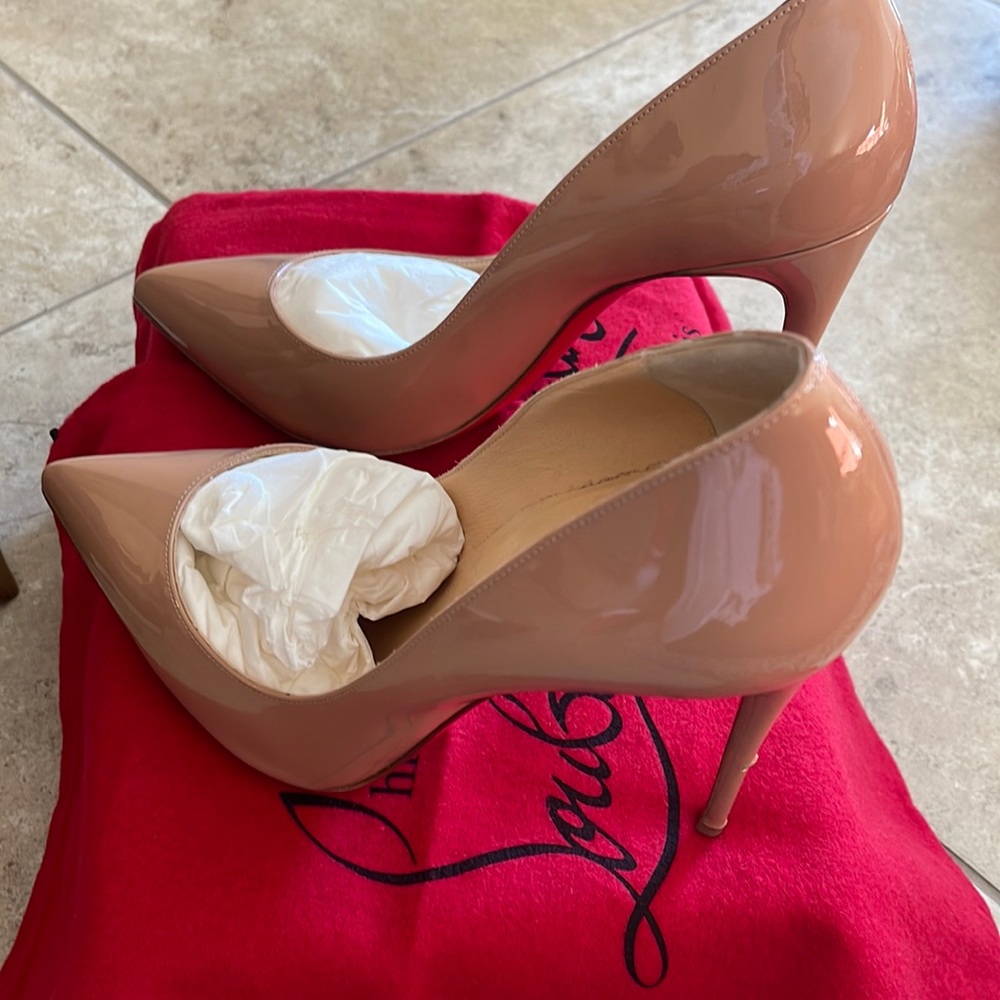 Christian Louboutin Patent Nude Heels